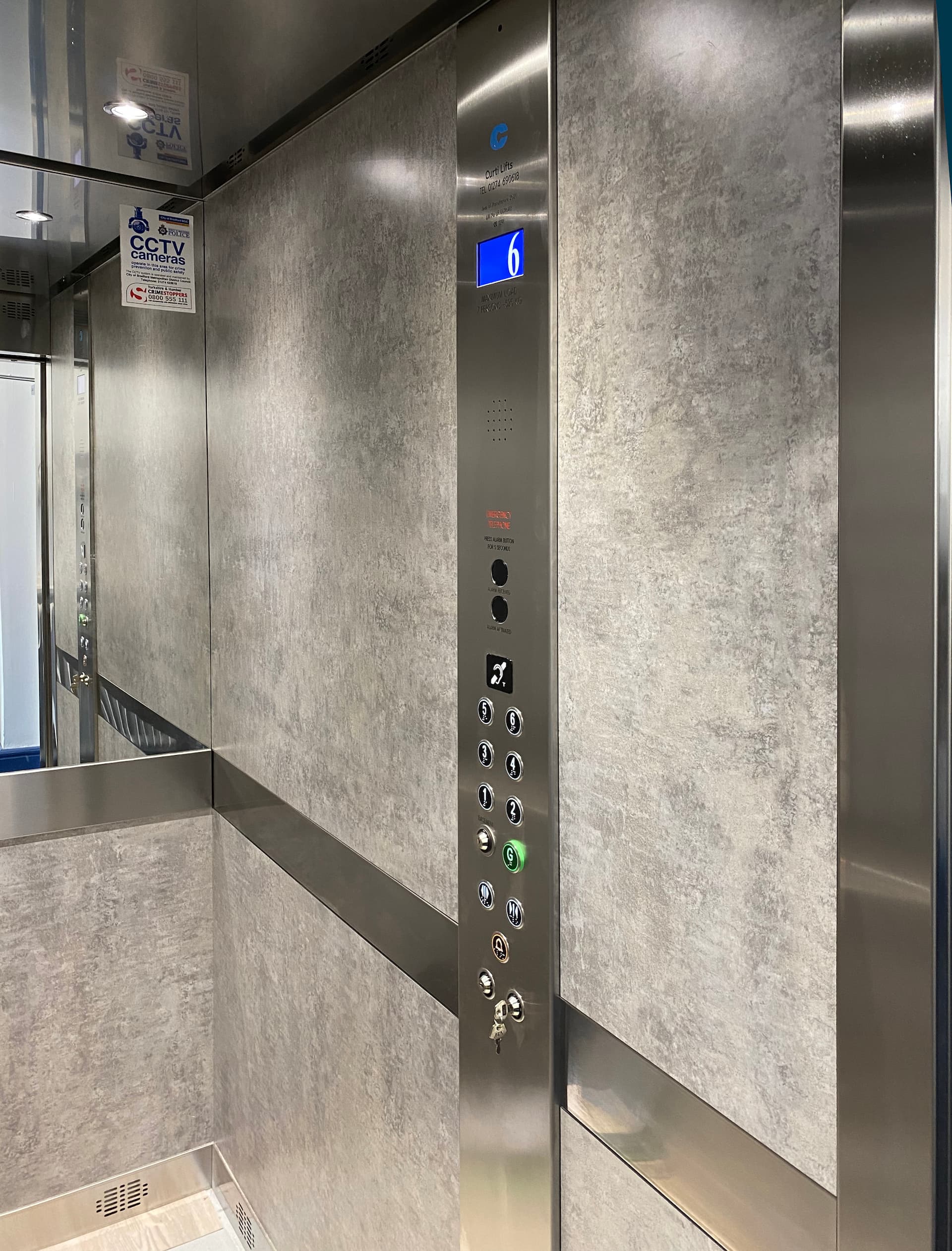 Local council building lift installation by Curti Lifts